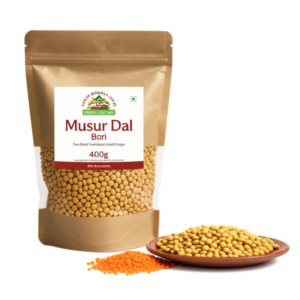 Sonar Bangla Haat Musur Dal Bori Sun-Dried Traditional Lentil Drops 400g