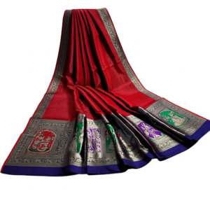 Sonar Bangla Haat Baluchari Dupatta Handwoven Silk Traditional Design