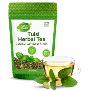 Sonar Bangla Haat Tulsi Herbal Tea Natural Wellness Blend 200g